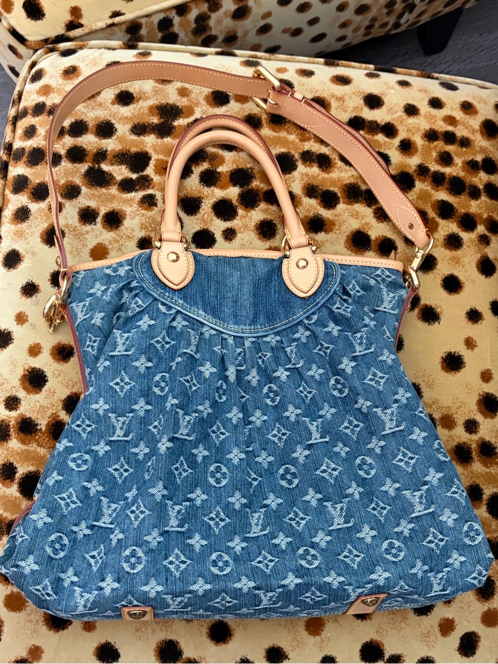 Louis Vuitton Denim Neo Cabby GM Tote